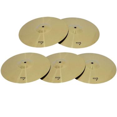 Imagem de Kit 5 Pratos de Ataque para Bateria 16" Liga de Aço New York