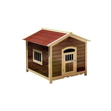 Imagem de Casa de gato gaiola para gatos casa de cachorro canil para animais de estimação quatro estações Universal gato Canil gaiola para cães grande cachorro ao ar livre vila para cães ao ar livre armário de vila para gatos (tamanho: GG)