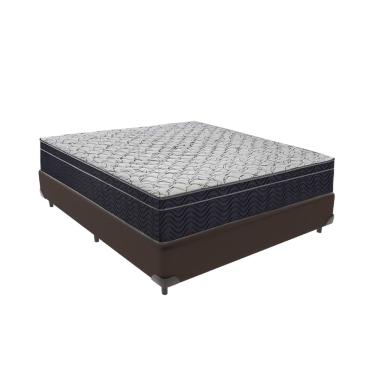 Imagem de Cama + Box Casal Colchão Ortobom D45 Airtech Extra Firme