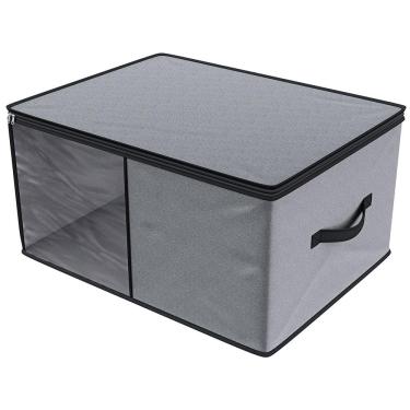Imagem de Organizador Euro Home para Cobertores e Edredons com Visor - Cinza