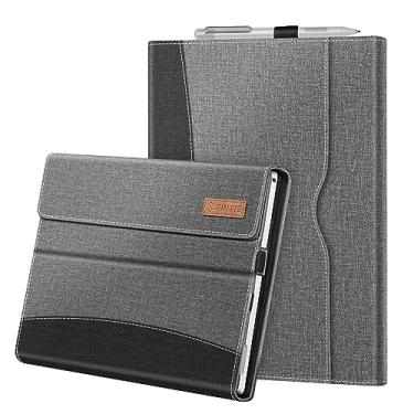 Imagem de Fintie Capa para Microsoft Surface Pro 7 Plus de 12,3 polegadas, Surface Pro 7/6/5/4/3 - Capa Portfolio Business com bolso, compatível com teclado tipo capa, cinza