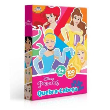 Imagem de Quebra Cabeça Princesas Disney 100 Peças Toyster