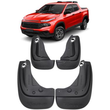 Imagem de Jogo Apara Barro Protetor Lameira Flap Fiat Toro 2016 2017