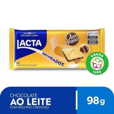 Imagem de Chocolate Branco Lacta Com Recheio Ouro Branco 98G