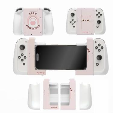 Imagem de MystiForge Ergonomic Grip and Holder for iPhone/Joycon/iOS, Comfort Stand for Switch/Switch OLED, for Arcade, MFi, PS Remote Play, Xbox Game Pass, Call of Duty, Genshin Impact, 3-in-1 Grip&Stand