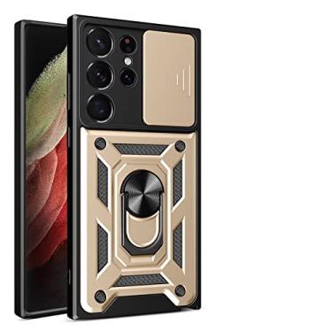 Imagem de Capa à prova de choque para Samsung S23 Ultra S22 Plus S21 FE Note20 Capa de telefone de proteção de câmera para Galaxy A73 A53 A51 A71 A33 A13, dourada, para Samsung S20Ultra