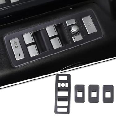 Imagem de Painel de botão de elevação de vidro para porta de carro compatível com Land Rover Range Rover VOGUE 2013-2017 portas de carro apoio de braço interruptor de controle de janela acessórios de moldura