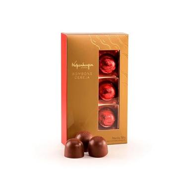 Imagem de Bombons de Cereja e Chocolate Kopenhagen 150g, Caixa Presente para o Dia das Mães e Namorados