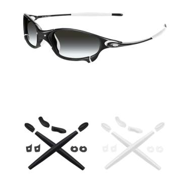 Imagem de Mryok – Kits de reposição para protetores de ouvido para óculos de sol Oakley Juliet – Opções, White & Black, One Size