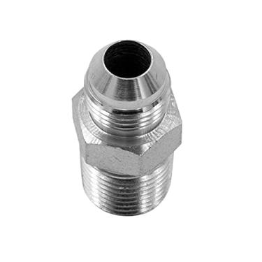 Imagem de (Pacote com 10) 1/5.1 cm JIC 37 macho x 1/5.1 cm NPTF macho adaptador de tubo de aço conector de tubo de encaixe de tubo alargado 2404-08-08