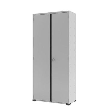 Imagem de Armário Aço Escritório Fechadura 3 Prateleiras Ea302 Cinza