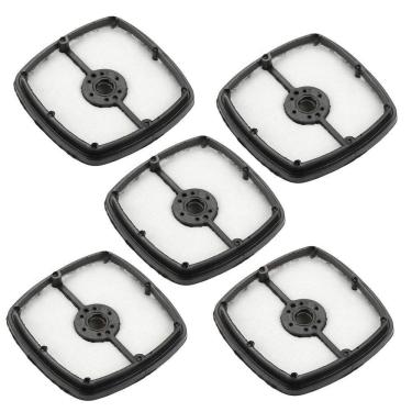 Imagem de Conjunto de 5 filtros de ar para Echo SRM210 SRM225 HC150 Reposição de soprador 13031054130, A226001410 (preto e branco)