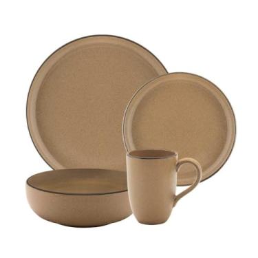 Imagem de Aparelho De Jantar E Lanche 16 Peças Oxford Flat Ocre