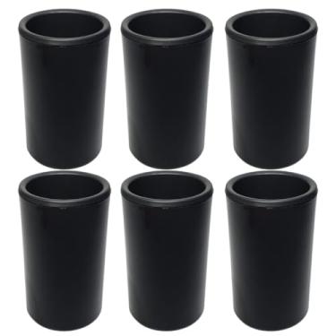 Imagem de Porta Latao Termico 473ml Isopor Latao Cerveja Camisinha Bar Lanchonete Restaurante Kit 6 Unidades (Preto)