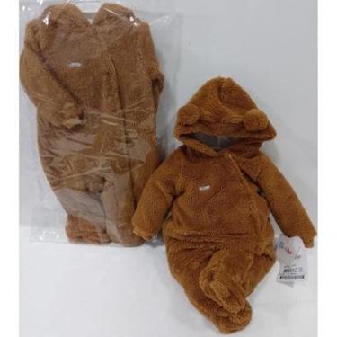 Imagem de Macacão Duplo Pelo Luxo Paraiso Bebê Menino Inverno Rf 14528-Masculino