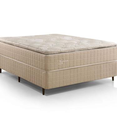 Imagem de Colchão Molas ensacadas Veneza One Face Pillow Top Americano Molas Ensacadas Individualmente 138x35x188 Bege