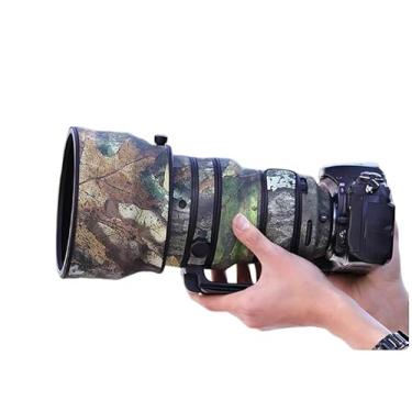 Imagem de CHASING BIRDS Capa protetora de lente impermeável camuflada para Nikon AF-S 200 mm f/2G ED VR II à prova de chuva (camuflagem de folha verde, com TC de 1,4 X (TC-14E III))