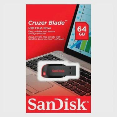 Imagem de Pendrive 64gb Cruzer Blade Z50 Usb 2.0 Portátil Sandisk
