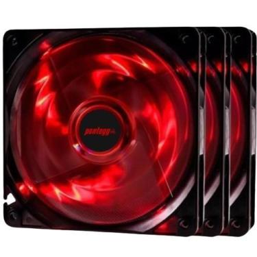 Imagem de Kit 3 Cooler Fan Basic 4 Leds (Escolha o seu) 120mm Gabinete Pc Gamer 