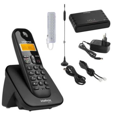 Imagem de Aparelho Telefone Fixo Sem Fio Bina e Entrada Chip Celular - Intelbras