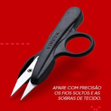 Imagem de Tesoura De Arremate Original Singer 12,1cm Apare Fios Solto E Linha Da