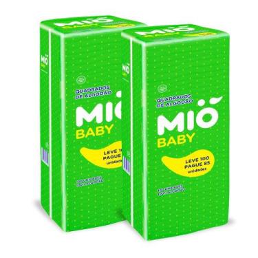 Imagem de Kit 2 Algodão Mió Baby Quadrado Leve 100 Pague 85 Unidades
