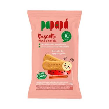 Imagem de Biscotti Papapá 10+ Meses Sabor Maçã e Canela 60g