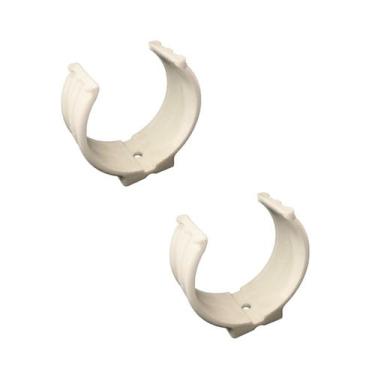 Imagem de Kit 2 Abraçadeira Impacto Cano Tubo 100mm 4'' Branca Estrela