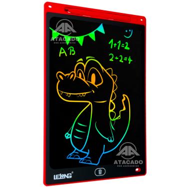 Imagem de Lousa Digital Prancheta de Desenho com Bateria 3V Caneta p/ Anotação Esboço Cálculo