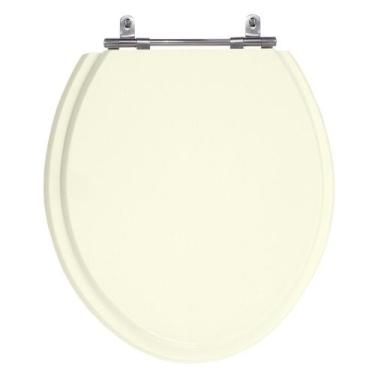 Imagem de Assento Sanitário Convencional Oval Biscuit (Bege Claro) Tampa Vaso De
