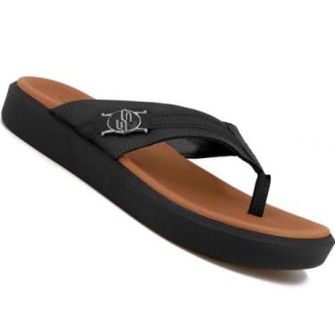 Imagem de Chinelo Usaflex Al0102 Feminino, Preto, 35