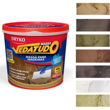 Imagem de Massa Calafetar Para Madeira Correção Reparo Tipo F12 Dryko 400g Acríl