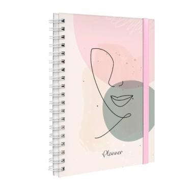 Imagem de Agenda Planner Permanente Face Linear Rosa