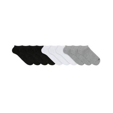 Imagem de Kit 10 Pares de Meias Mash (0M0.02D) Preto/Branco/Mescla Claro, Sortid