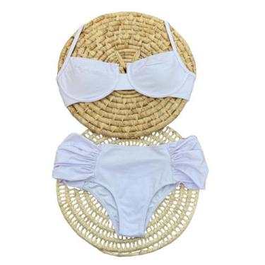Imagem de Biquine Retro Estilo Suplex Cores Praia Piscina Resort Moda - Californ