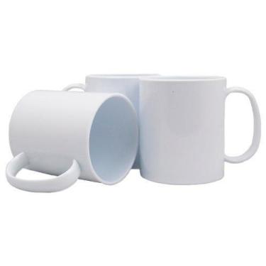 Imagem de Caneca Plastica Para Sublimação Branca 300Ml - Ocus