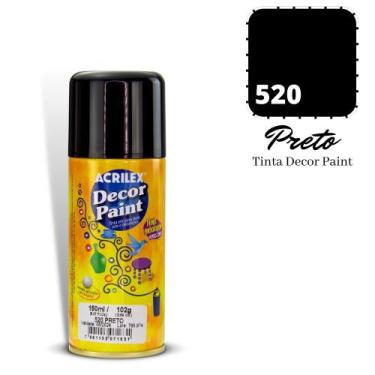 Imagem de Tinta Decor Paint Acrilex 150ml 520 Preto
