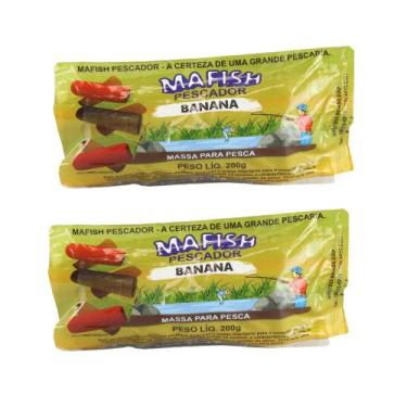 Imagem de Kit 2x Massa Pronta Para Pesca 200g Banana  - Mafish