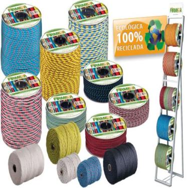 Imagem de Corda De Poliester Amarrar Carga Caminhão 12mm X 25 Metros - FIRMEZA