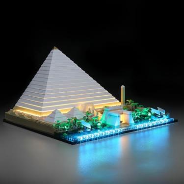 Imagem de Mililier LED Light Kit for Lego 21058 Architecture Great Pyramid of Giza Set, Compatible with Lego 21058 Building Blocks Model(Not Include Blocks Set)