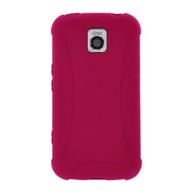 Imagem de Amzer Capa de gel de silicone para LG Optimus M MS690 - rosa choque - 1 pacote - embalagem sem frustração