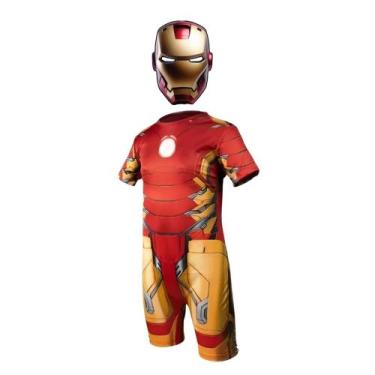 Imagem de Fantasia Infantil Homem De Ferro Máscara de E.V.A 3D - SGB MODAS, G 6 