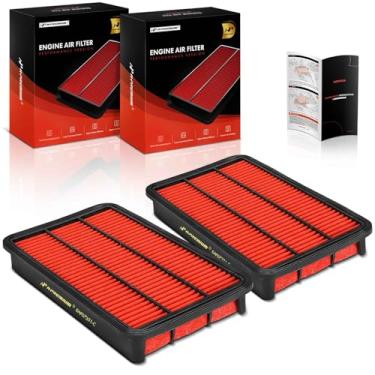 Imagem de A-Premium Filtro de ar de motor pré-lubrificado de 2 peças compatível com Toyota Camry 1992-2001, Sienna 1998-2003, Avalon 1995-2004, Celica 1994-1999, Solara 1999-2003 e Lexus RX300, ES300