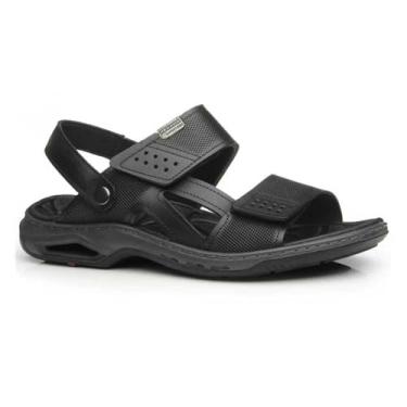 Imagem de PEGADA Sandália masculina Hume, Anilina preta 2/4, 9