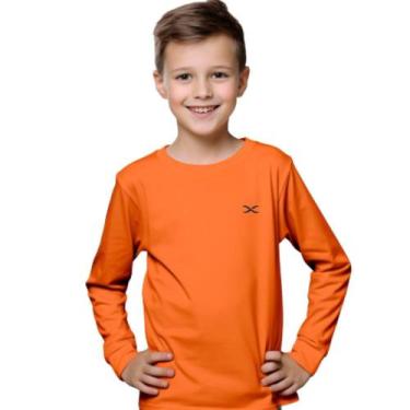 Imagem de Camisa de Menina Proteção Uv50 Solar Infantil 2 ao 16 Criança Manga Lo