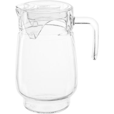 Imagem de Jarra água Suco Tampa Acrilico Vidro 1,6l 20x10 Transparente