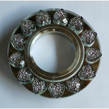 Imagem de Spot Embutir Redondo Cristais Coração Para Dicroica - Lilian