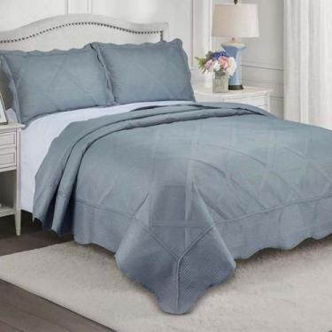 Imagem de Colcha Egeu Casal 3 Peças 2,20x2,40 Camesa, Cinza