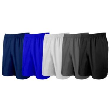 Imagem de 5 Short Futebol Calção Esportivo Bermuda Esportiva - River , P, Preto 