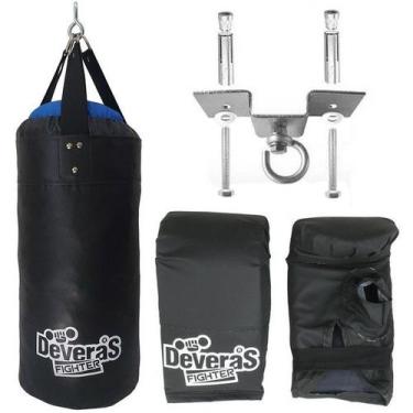 Imagem de kit saco de pancada mais suporte - suporte teto saco pancada + par de 